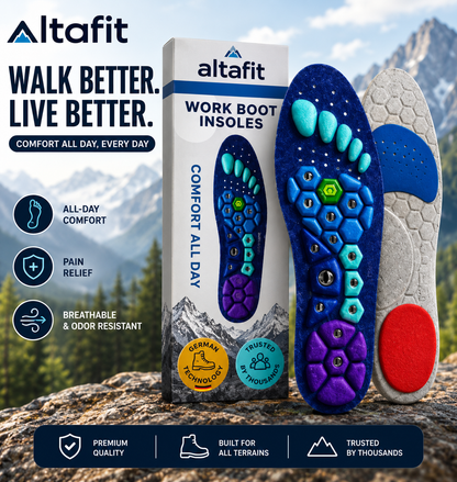Altafit Insoles – Magnetic Acupressure Comfort Support
