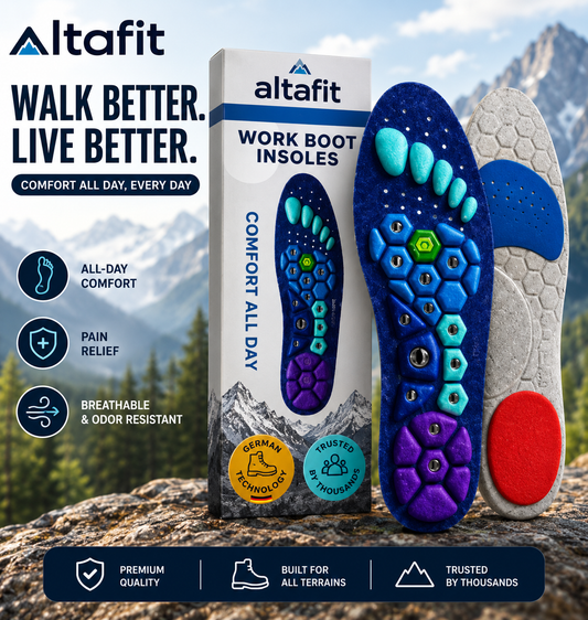 Altafit Insoles – Magnetic Acupressure Comfort Support