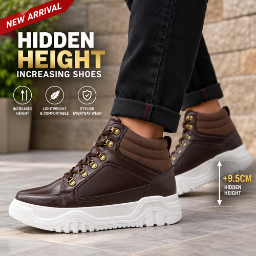 Height Increasing Casual Boots for Men 9.5 CM Lift Stylish Design