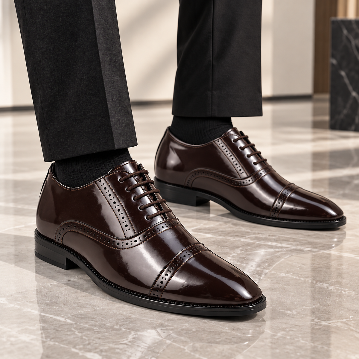 Elevator - Formal Brown Shoes