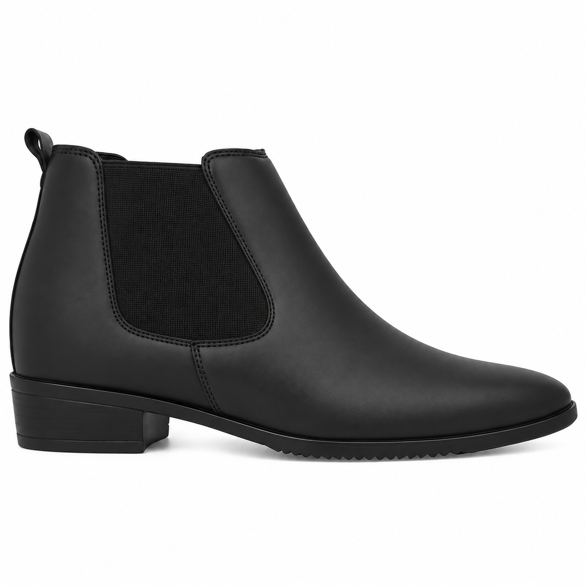 Height Increasing Chelsea Boots - Black