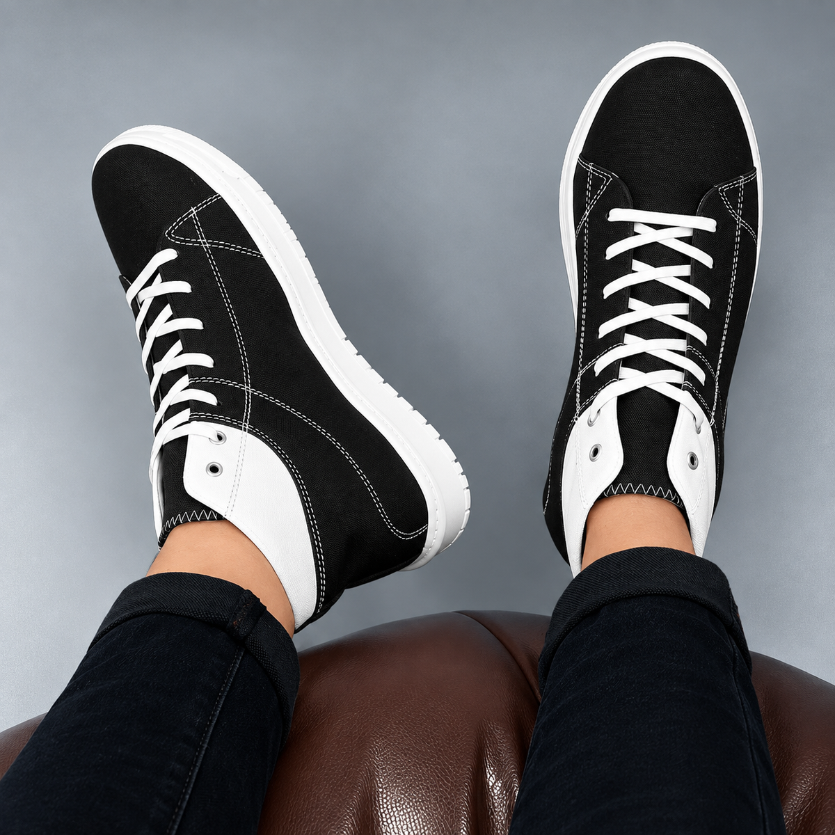 Modern Elevator Sneakers with 7.62 CM Hidden Lift
