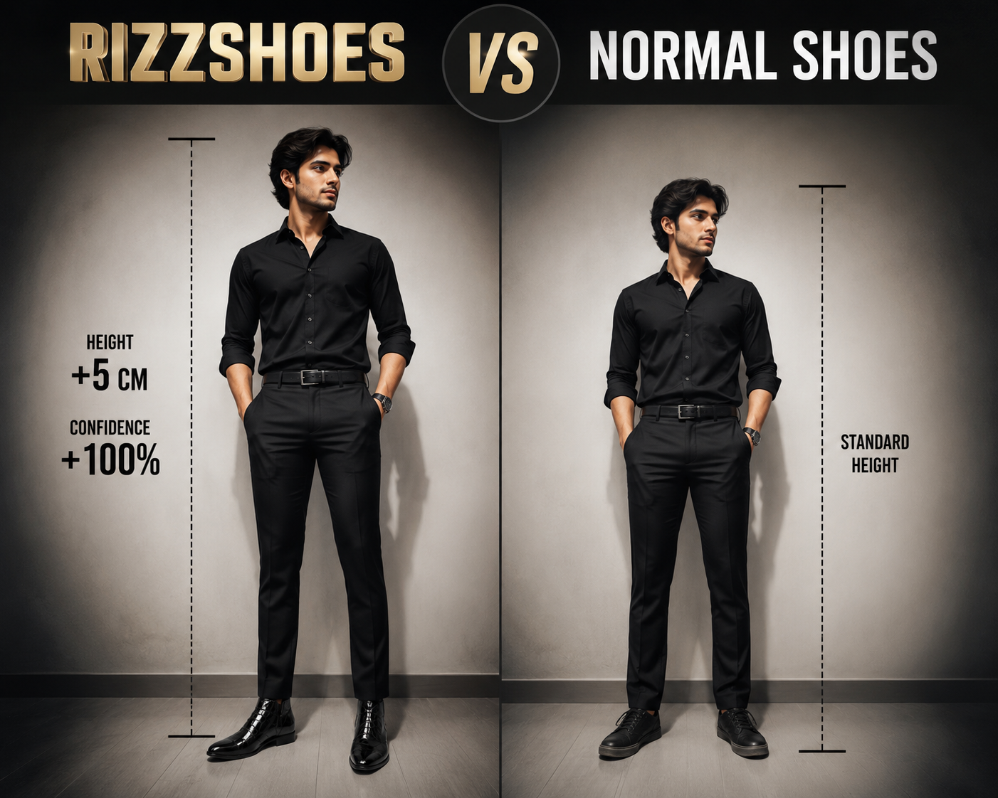 RIZZSHOES vs Normal Shoes Comparison