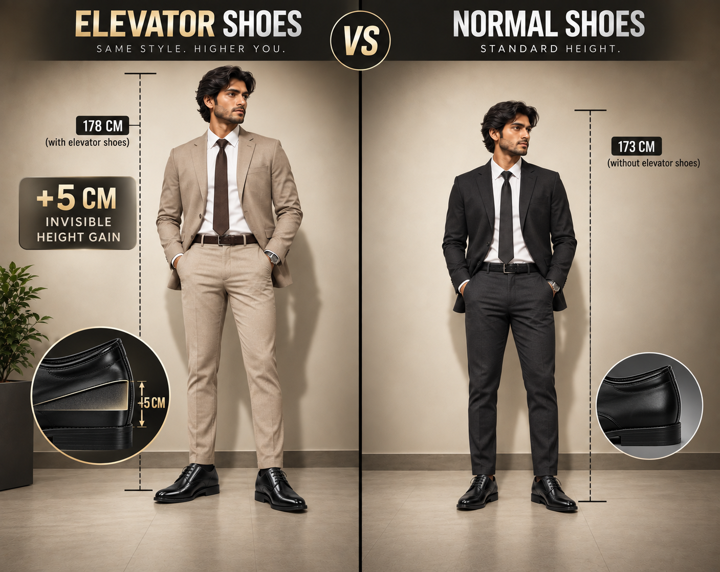 RIZZSHOES vs Normal Shoes Comparison