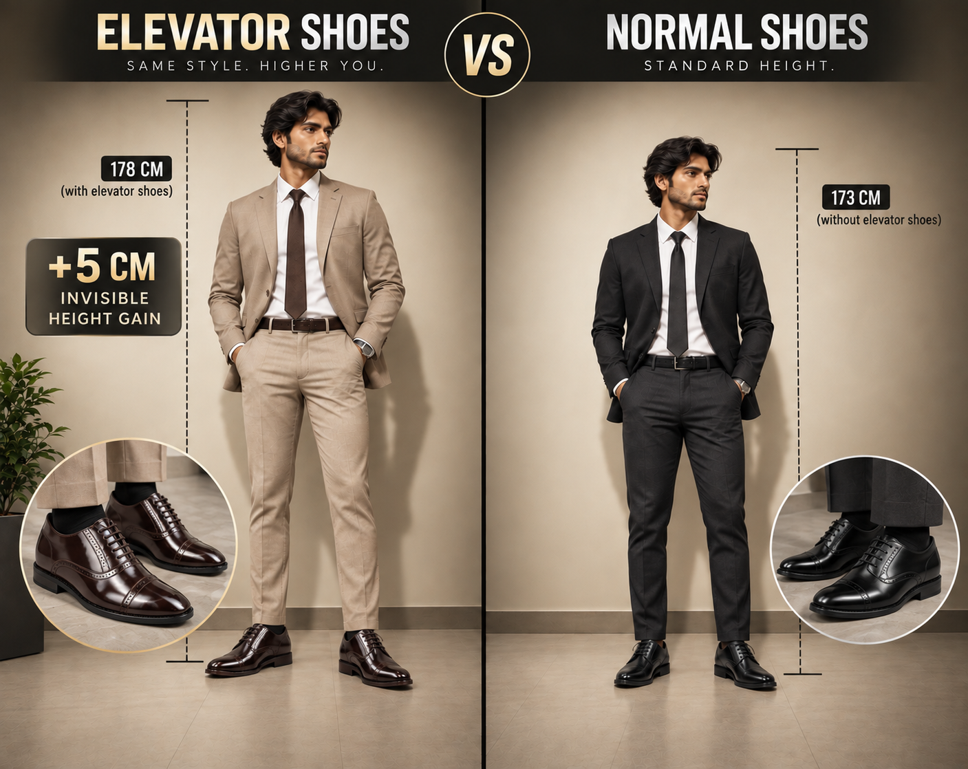 RIZZSHOES vs Normal Shoes Comparison