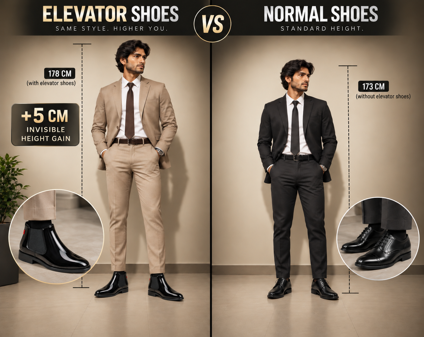 RIZZSHOES vs Normal Shoes Comparison