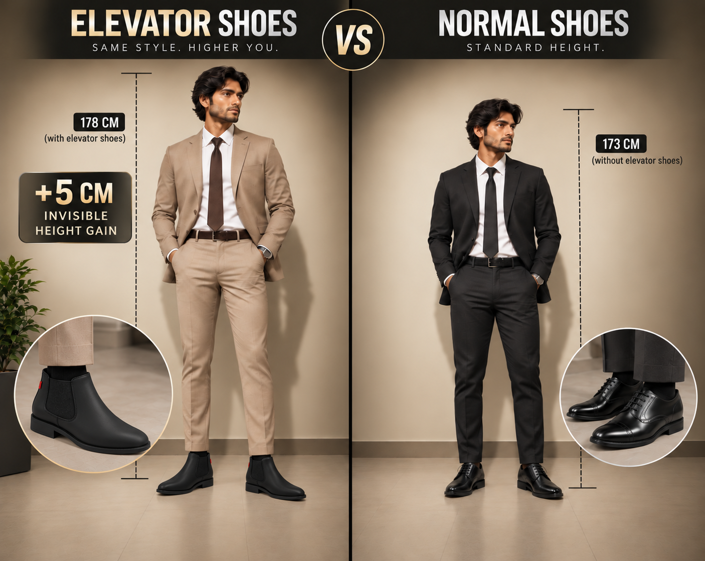 RIZZSHOES vs Normal Shoes Comparison