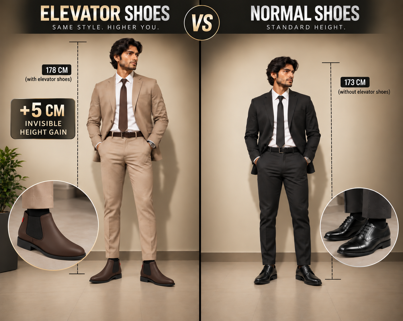 RIZZSHOES vs Normal Shoes Comparison