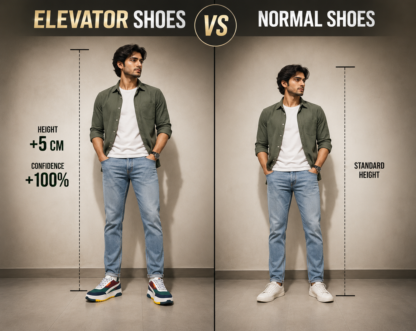RIZZSHOES vs Normal Shoes Comparison