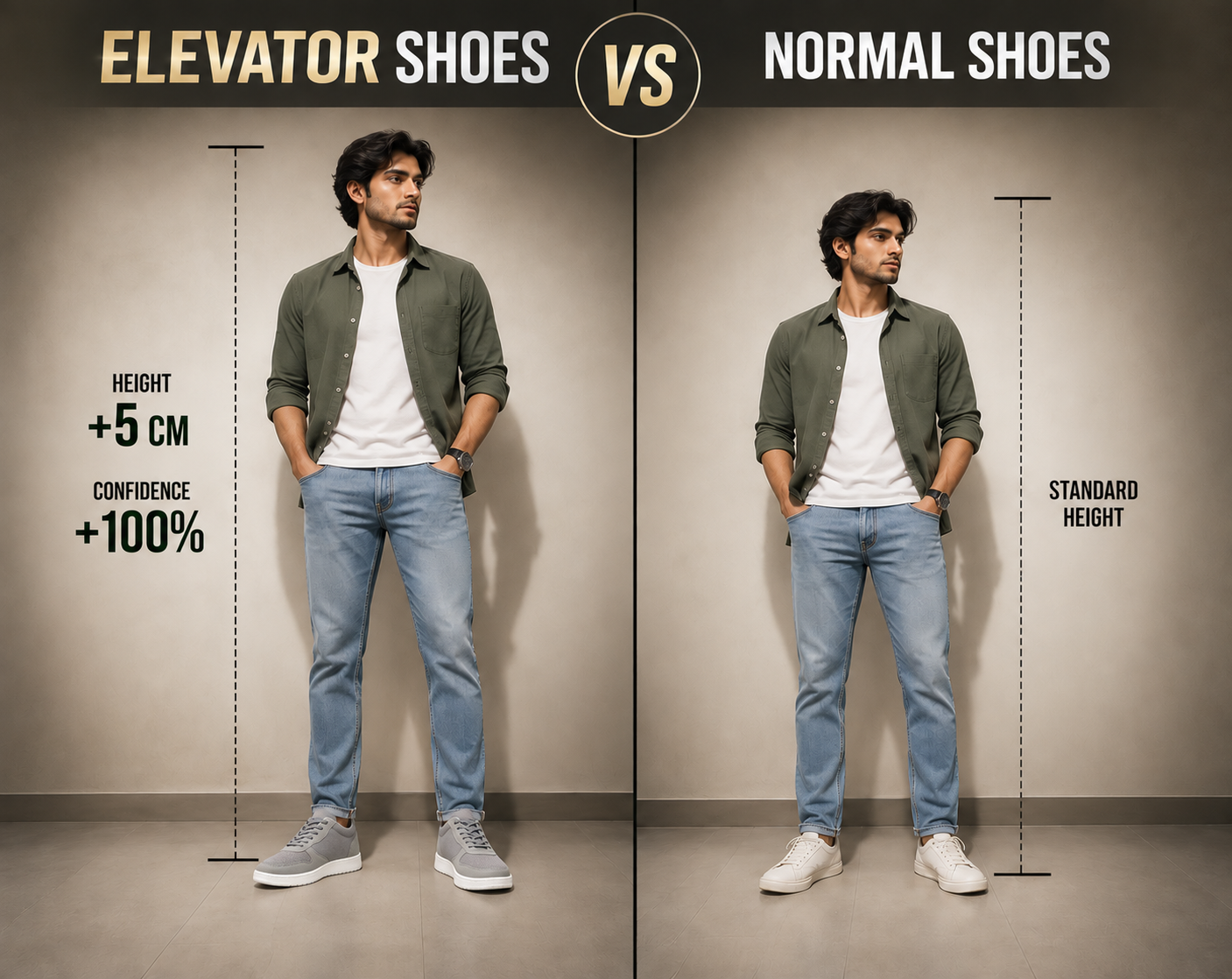 RIZZSHOES vs Normal Shoes Comparison