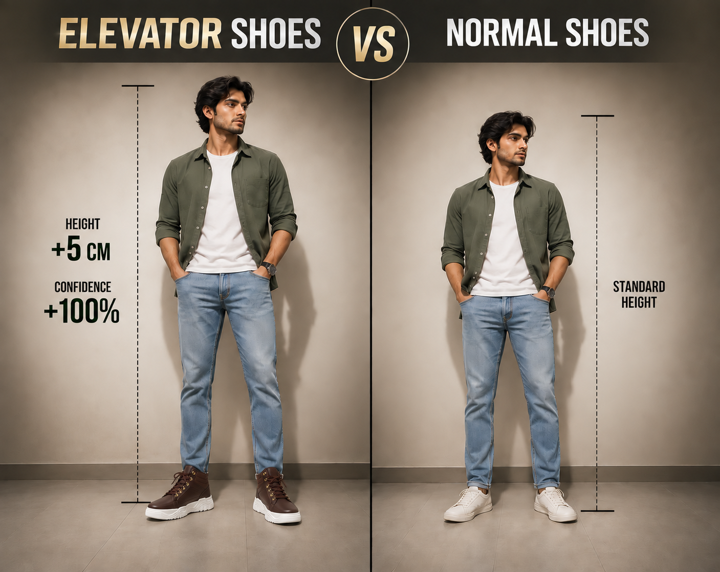 RIZZSHOES vs Normal Shoes Comparison