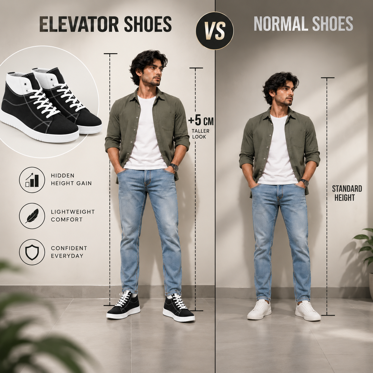 RIZZSHOES vs Normal Shoes Comparison